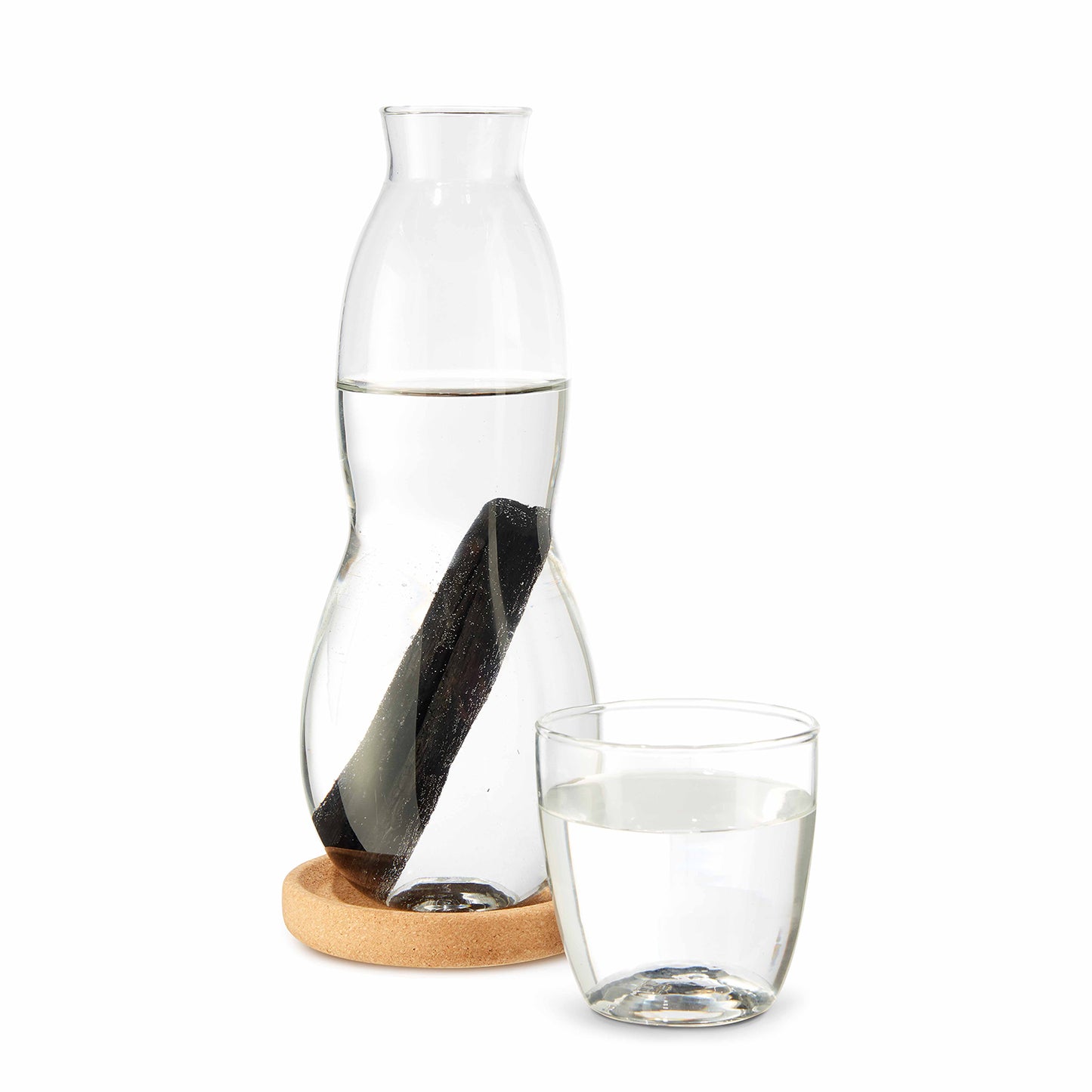 Glaskaraffe mit Trinkglas | 800 ml "Eau Good"