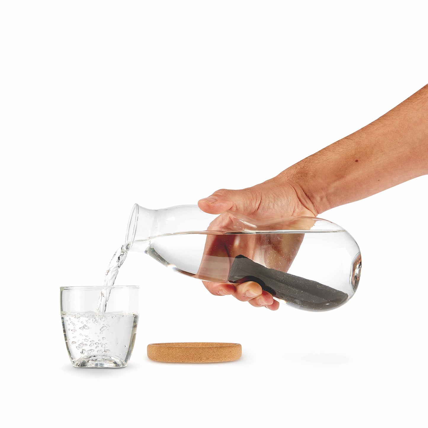 Glaskaraffe mit Trinkglas | 800 ml "Eau Good"