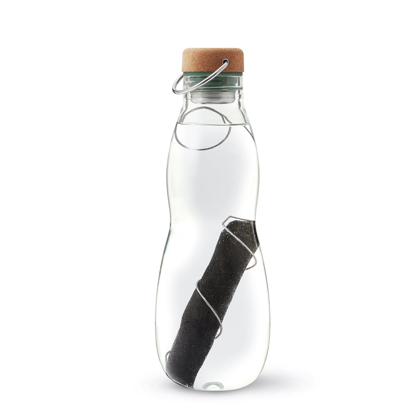 Trinkflasche aus Glas mit Aktivkohlefilter | 650 ml "Eau Good"