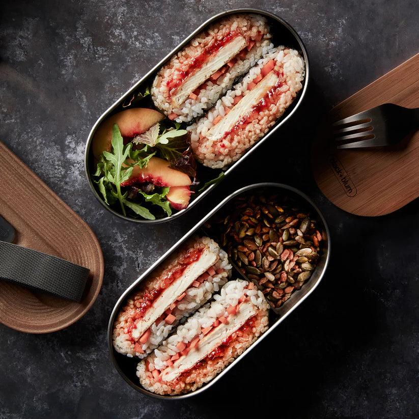 Spar-Set | Trinkflasche + Bentobox | Edelstahl