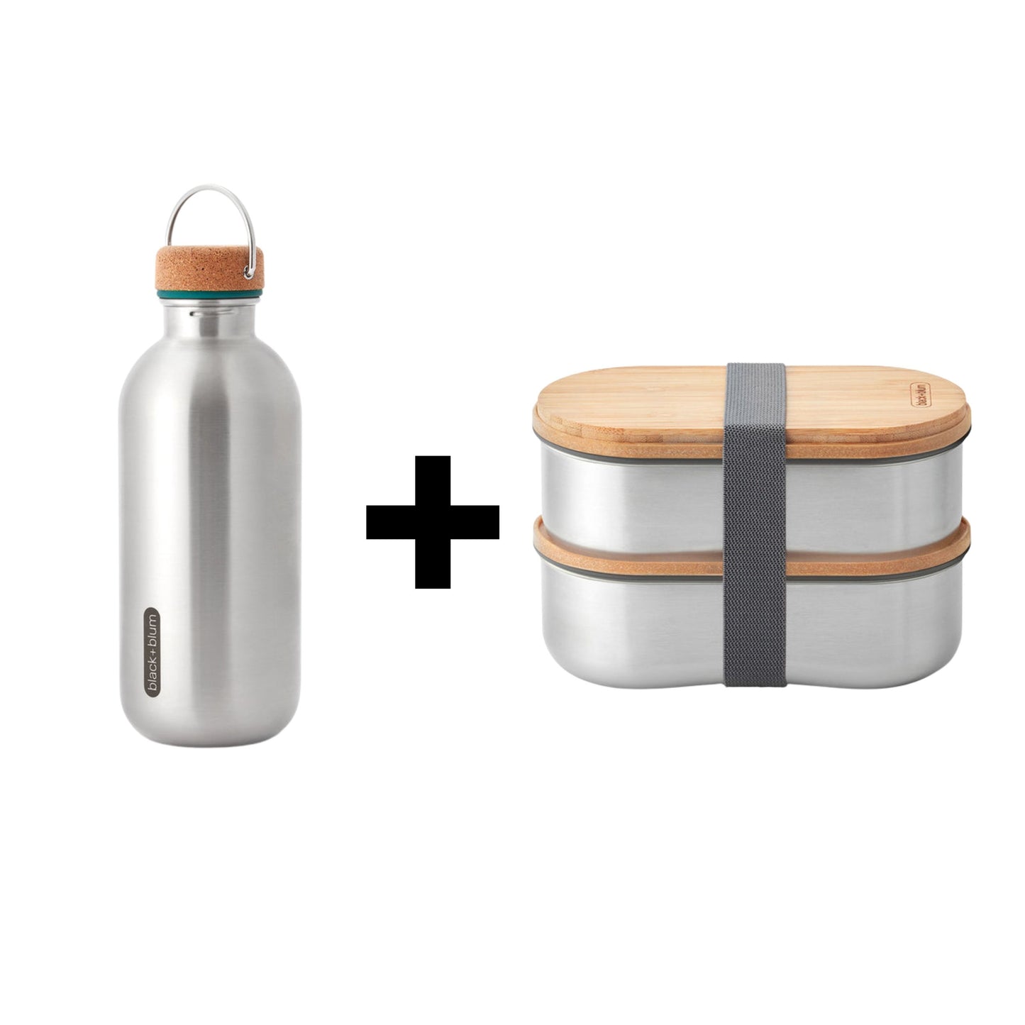 Spar-Set | Trinkflasche + Bentobox | Edelstahl