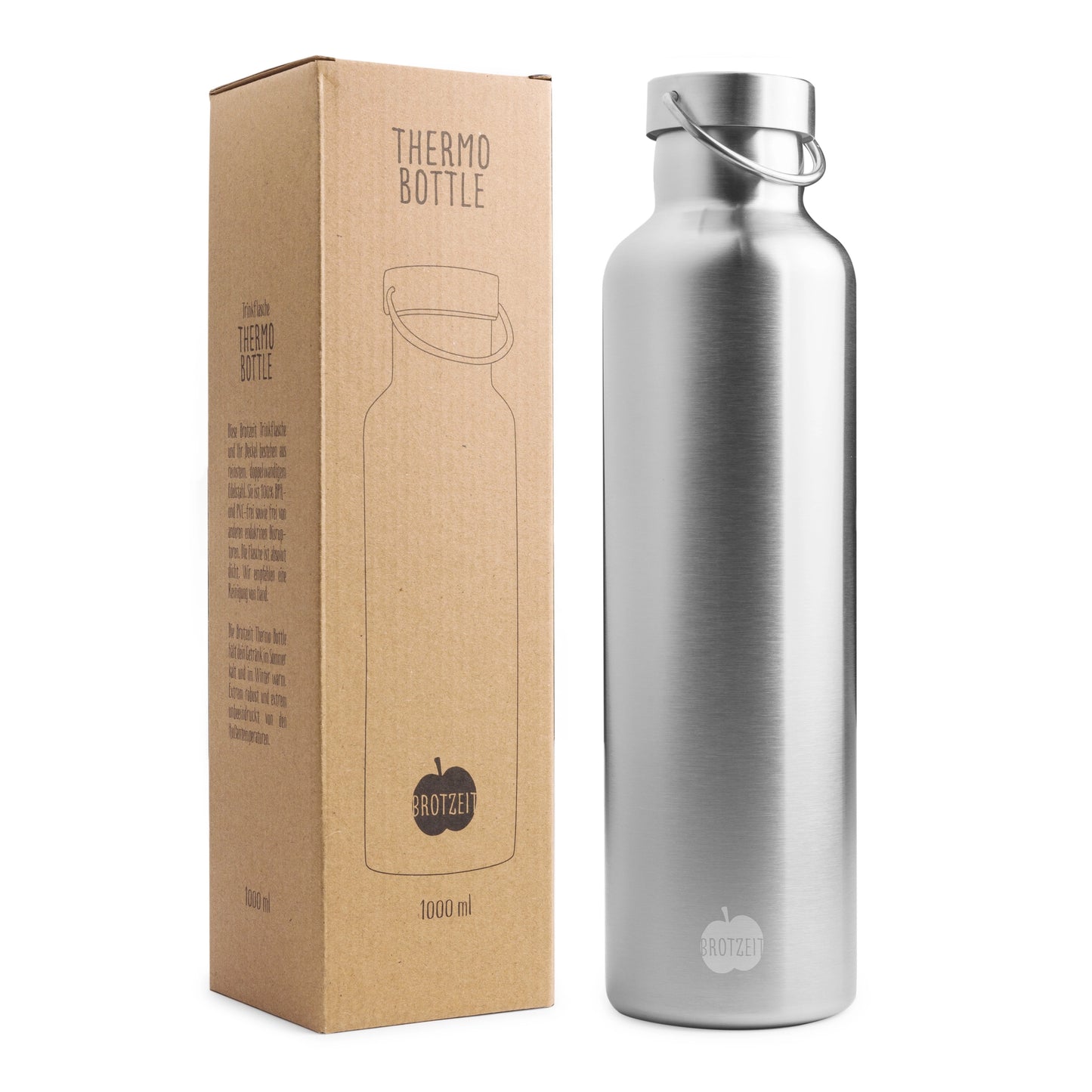 Thermosflasche aus Edelstahl + Gratis Spork