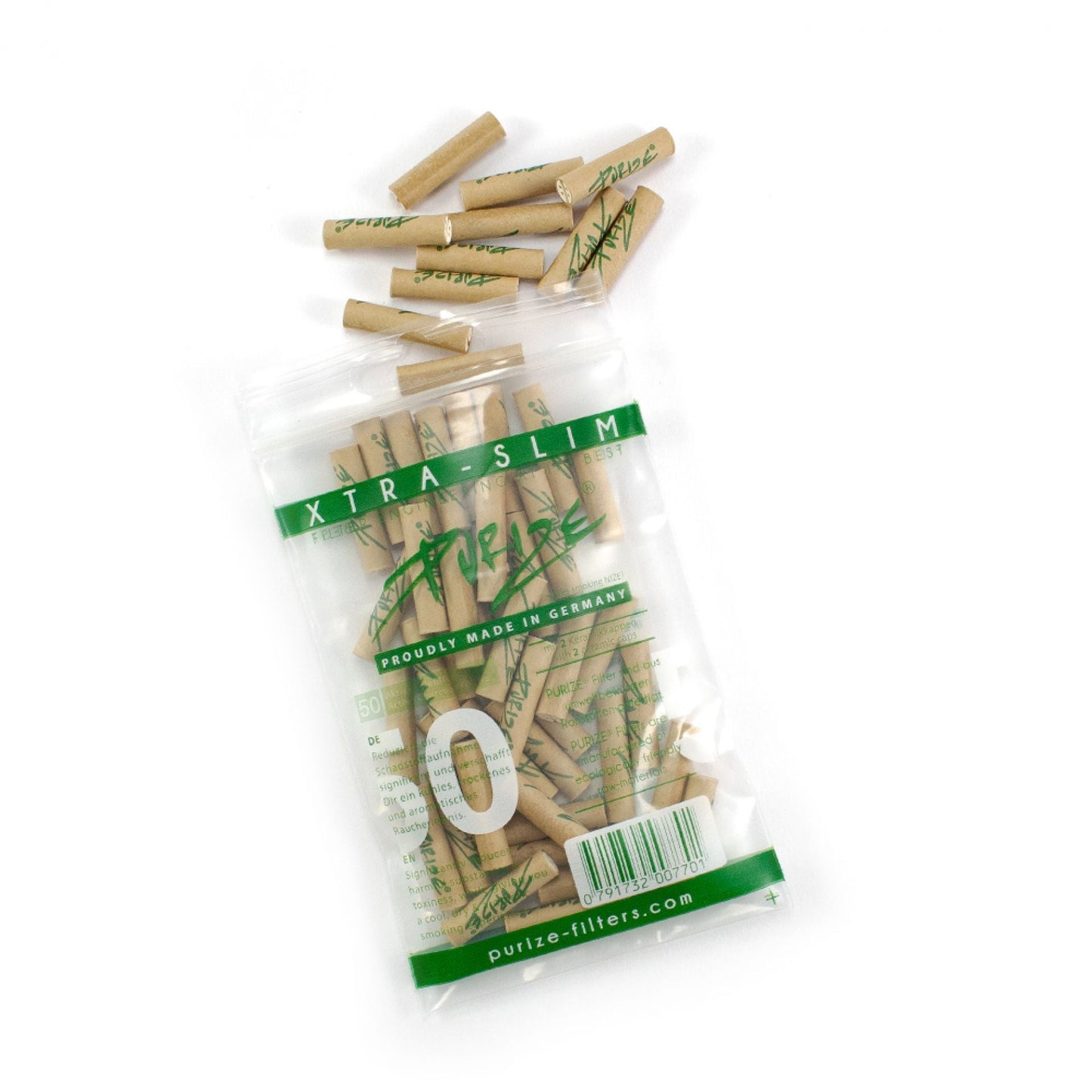 PURIZE Aktivkohlefilter 5.9mm | 50 Stk. | Xtra Slim Size