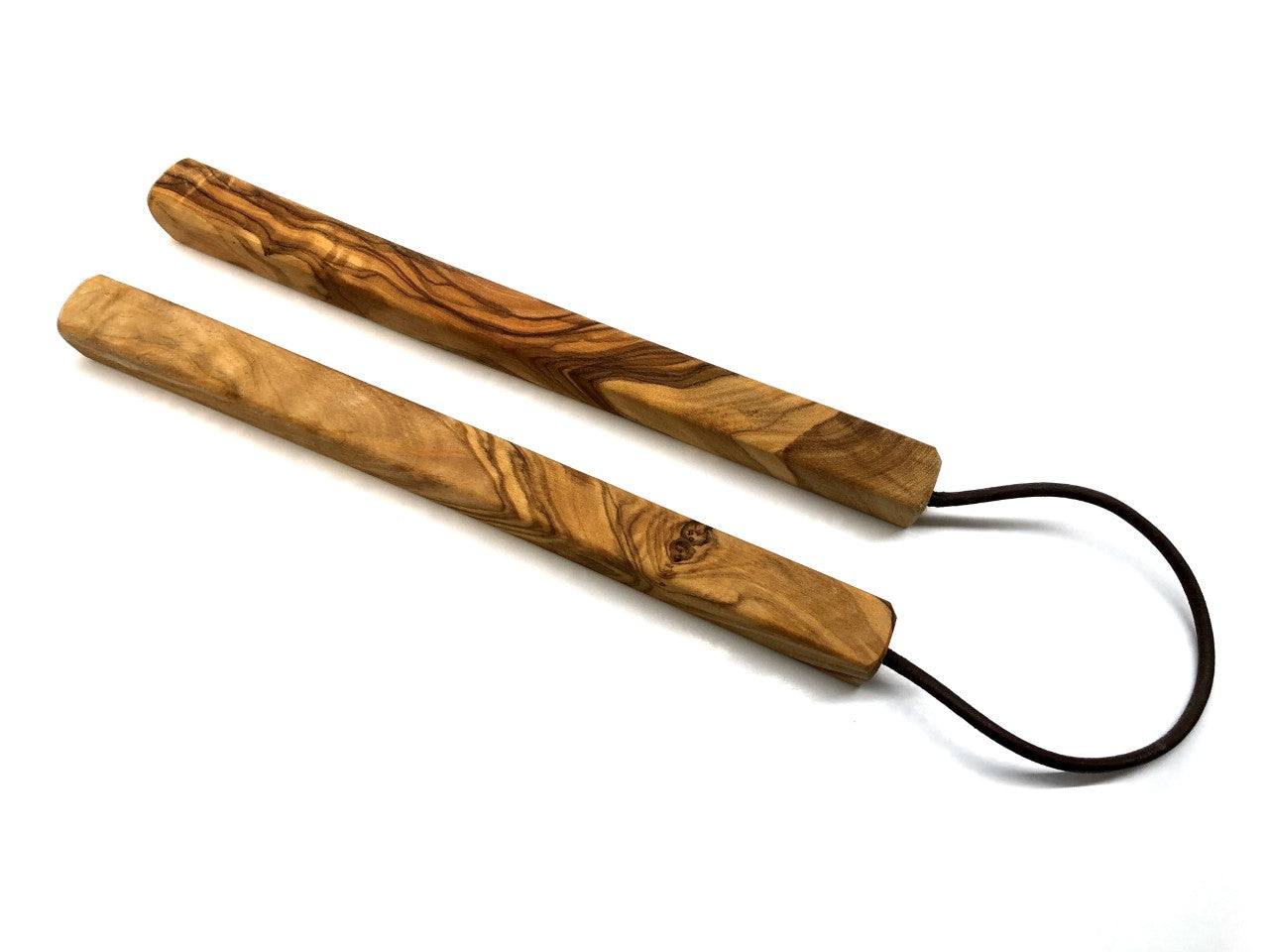 2 Topfuntersetzer aus Olivenholz