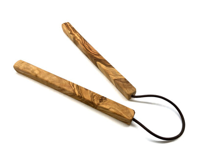 2 Topfuntersetzer aus Olivenholz