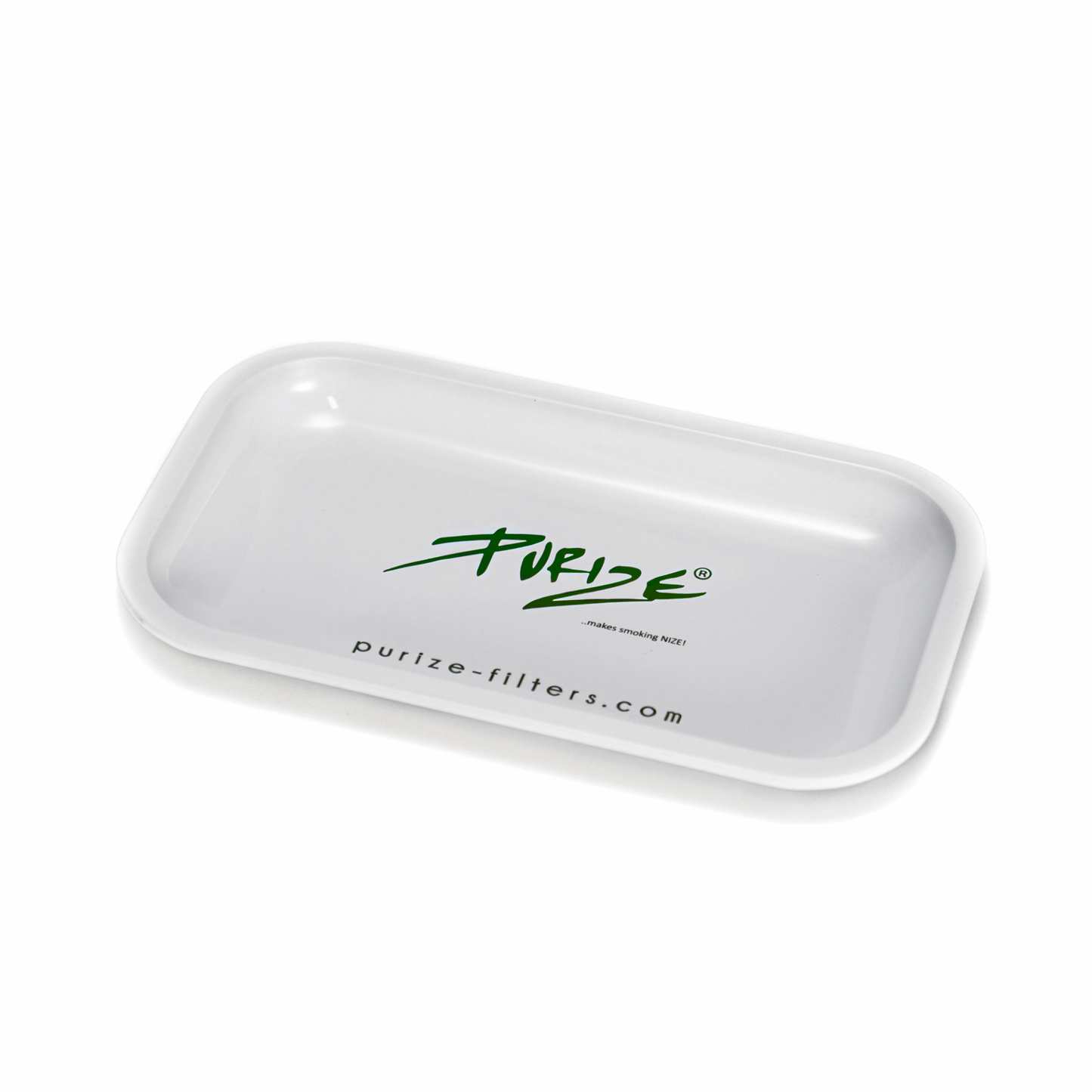 Rolling Tray aus Metall | "White" | M | PURIZE
