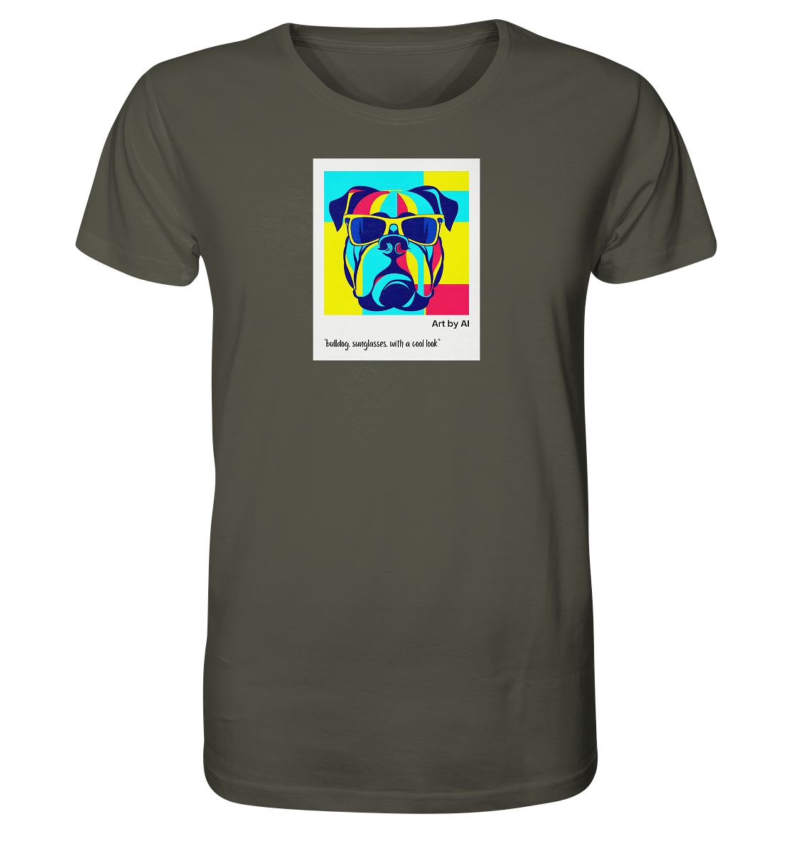 Art by AI | Cool Dog | Shirt (Organic)