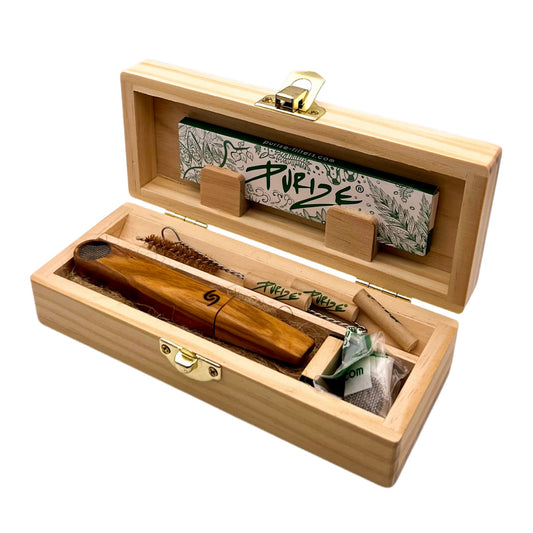 POCKET PIPE SLIM | Holzpfeife | Handgefertigte Weedpfeife passend für 6mm Aktivkohlefilter